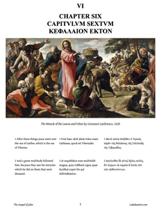 Gospel of John English-Latin-Greek Trilingual Audiobook & Text, SECOND EDITION (updated MAR. 2024)