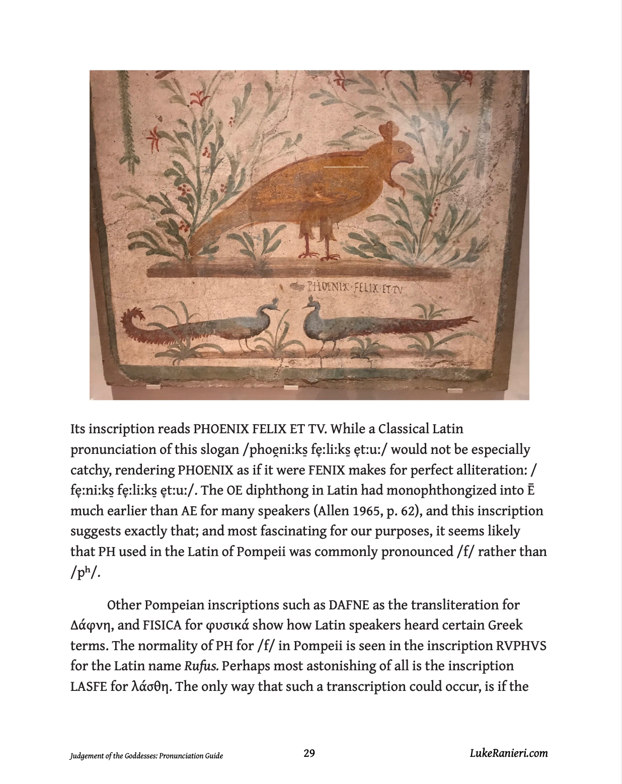 Lucian's Judgement of the Goddesses in 6 Ancient Greek Pronunciations