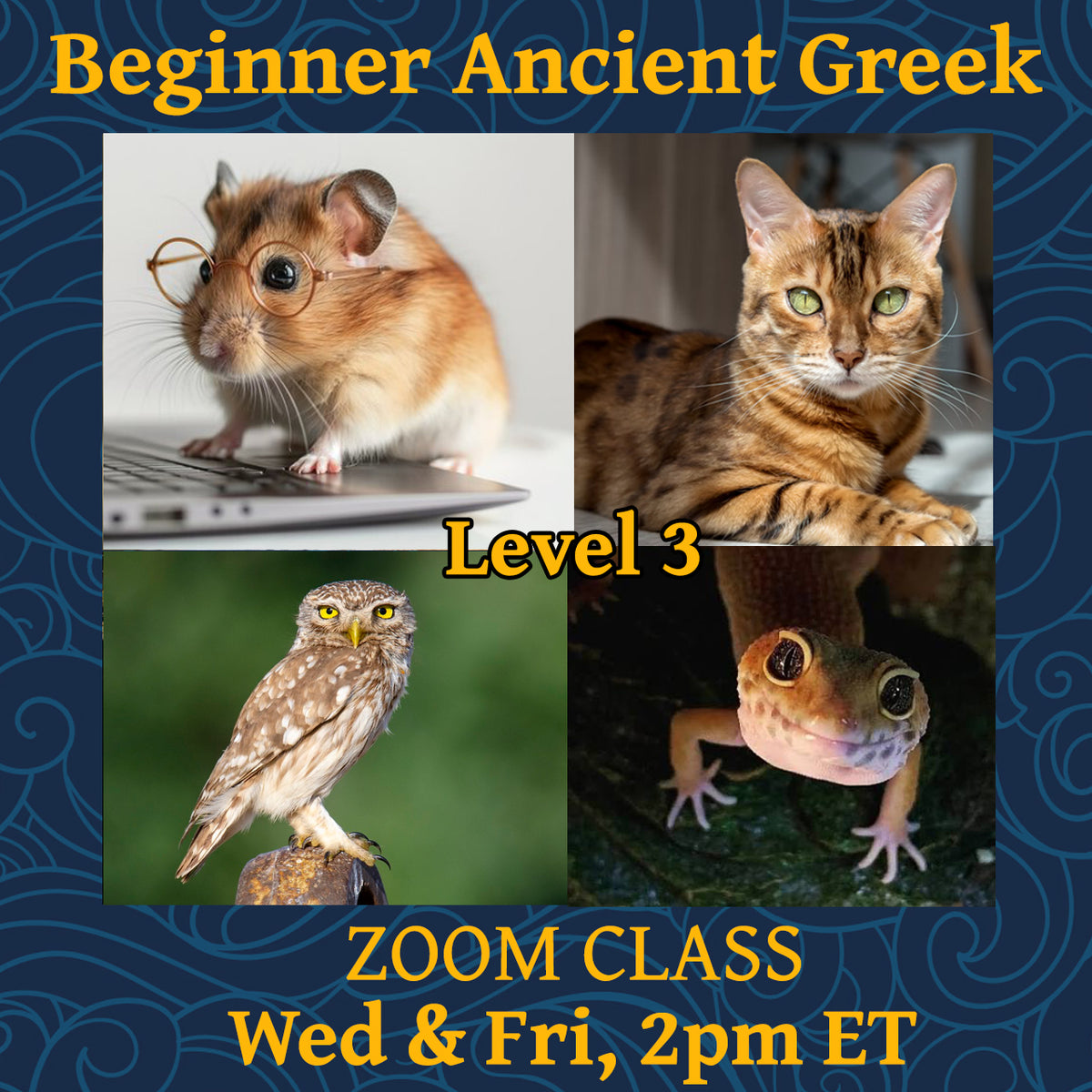 Beginner Ancient Greek Level 3, Wed & Fri 2pm ET