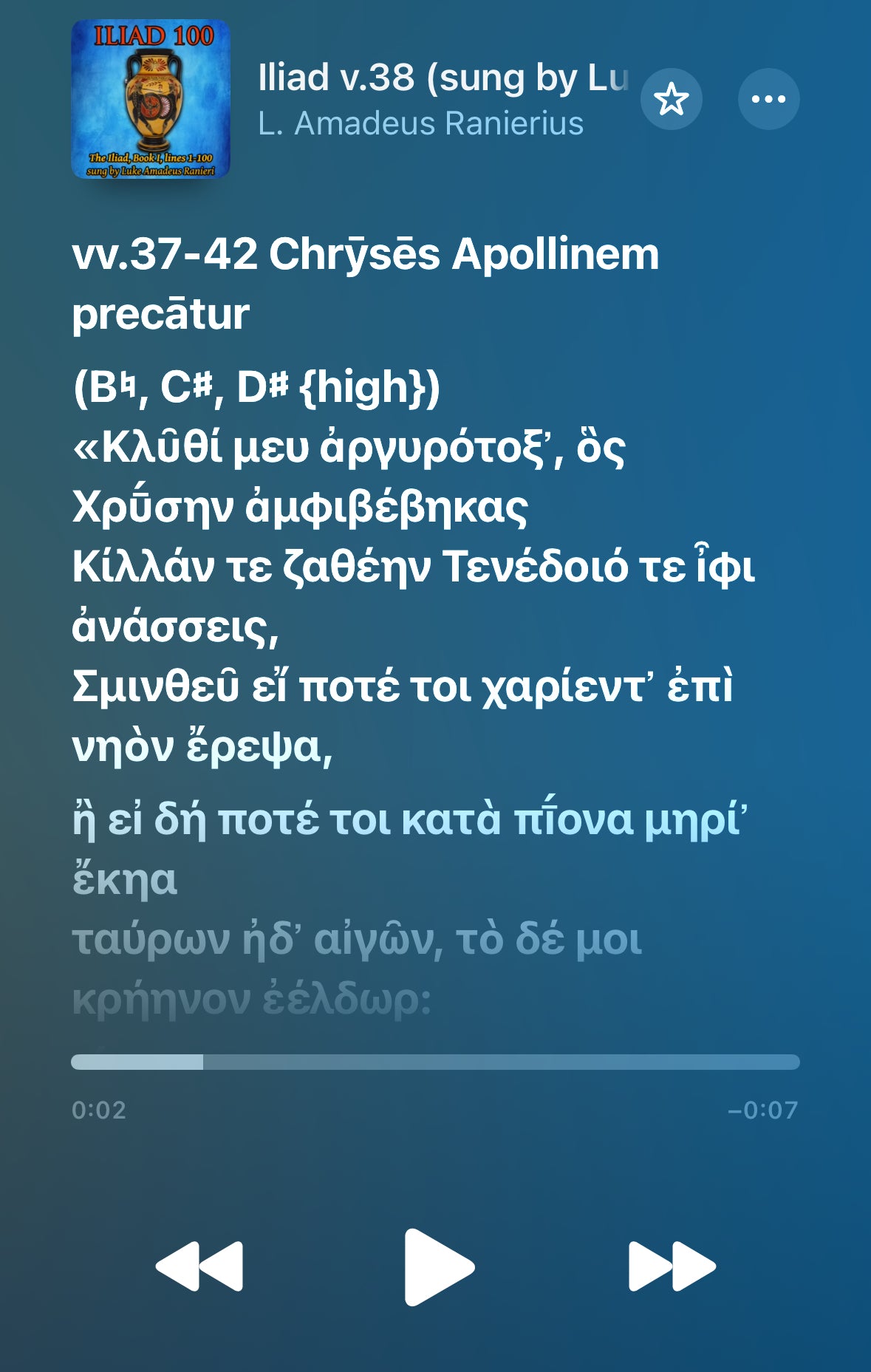 Iliad 100 - Homer's Iliad, Book 1, lines 1-100