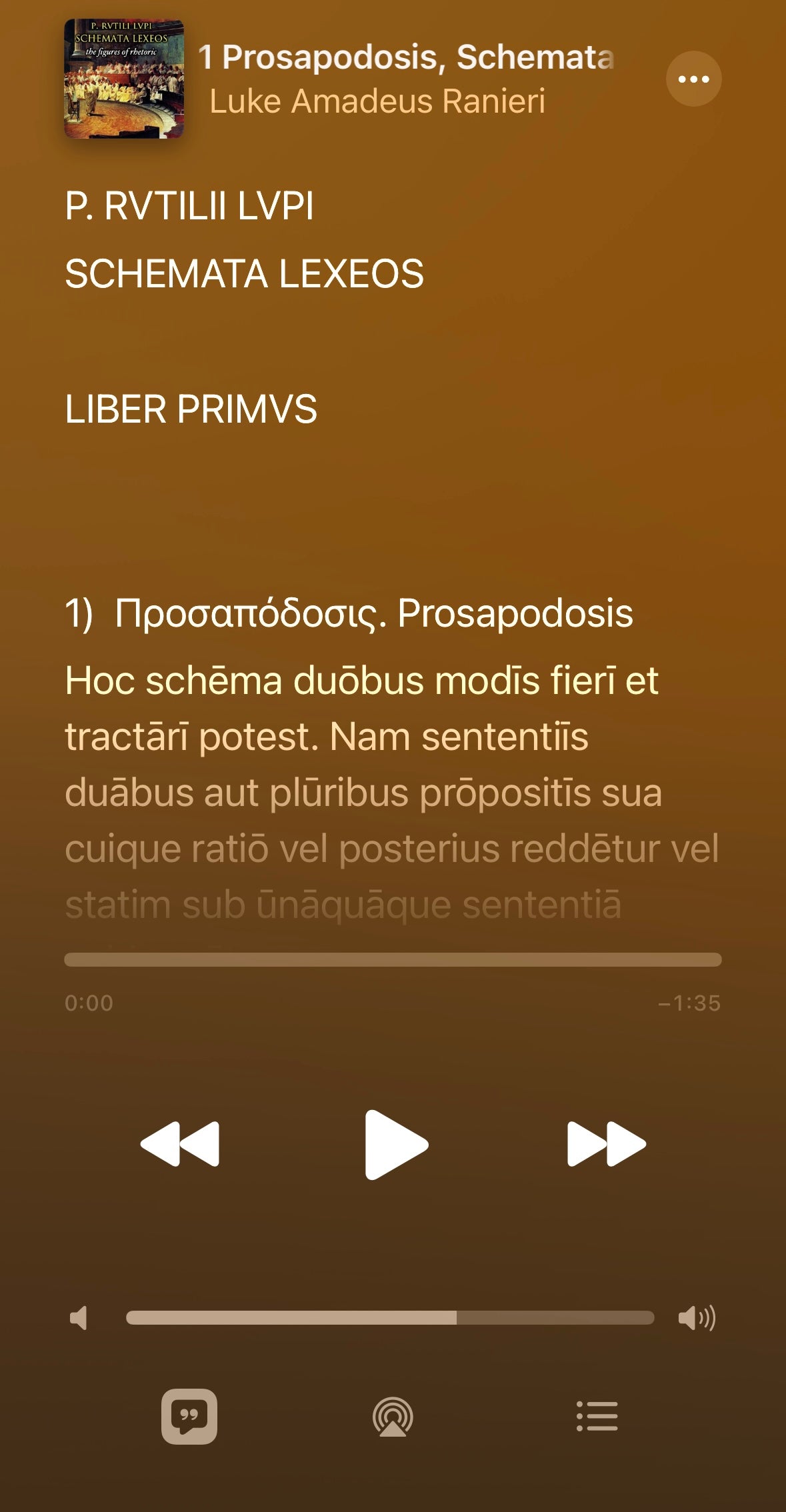 Schemata Lexeos - Figures of Rhetoric by P. Rutilius Lupus