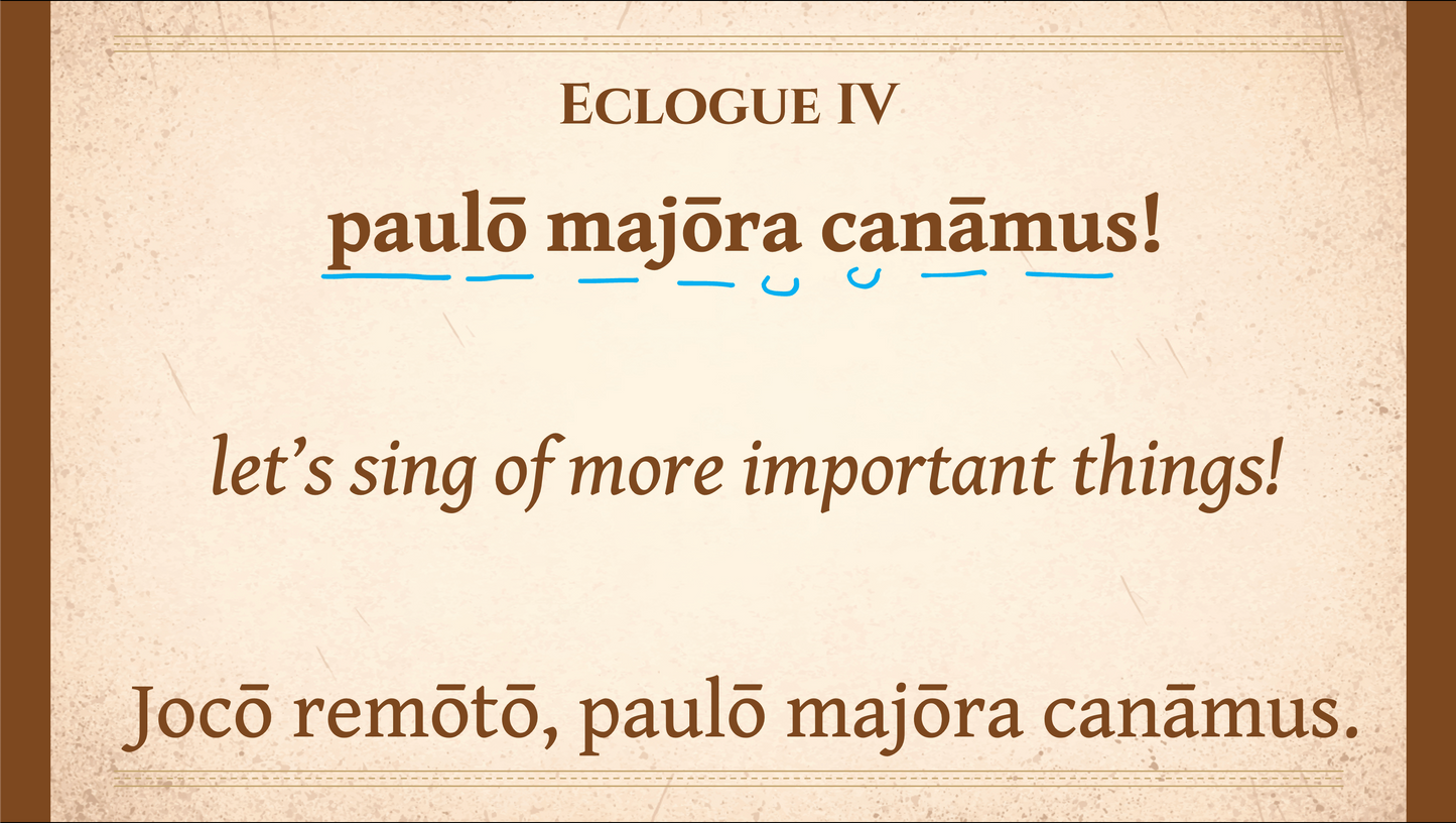 The Conversational Latin of Virgil’s Eclogues & Latin Pronunciation Guide