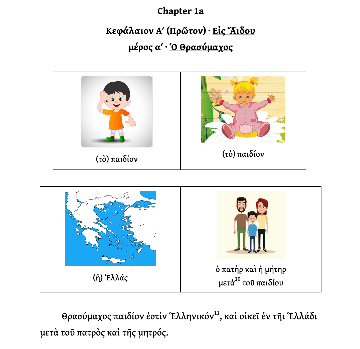 Beginner Ancient Greek Level 1, Wed & Fri 11am ET